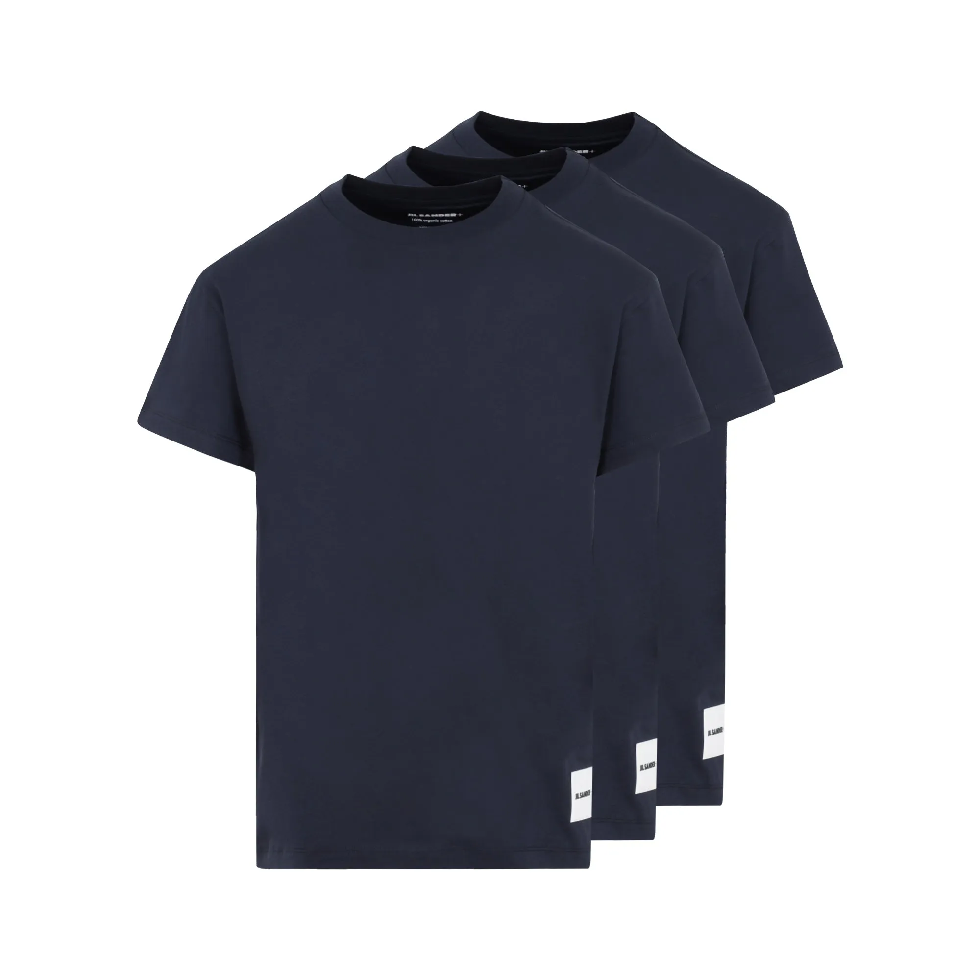 Jil Sander 3 Pack Logo Patch Crewneck T-Shirt