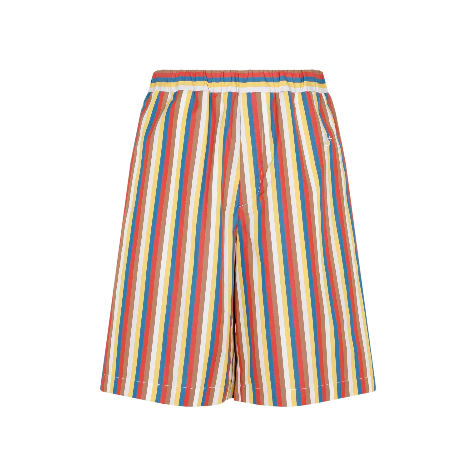 Jil Sander Elastic Waistband Striped Shorts