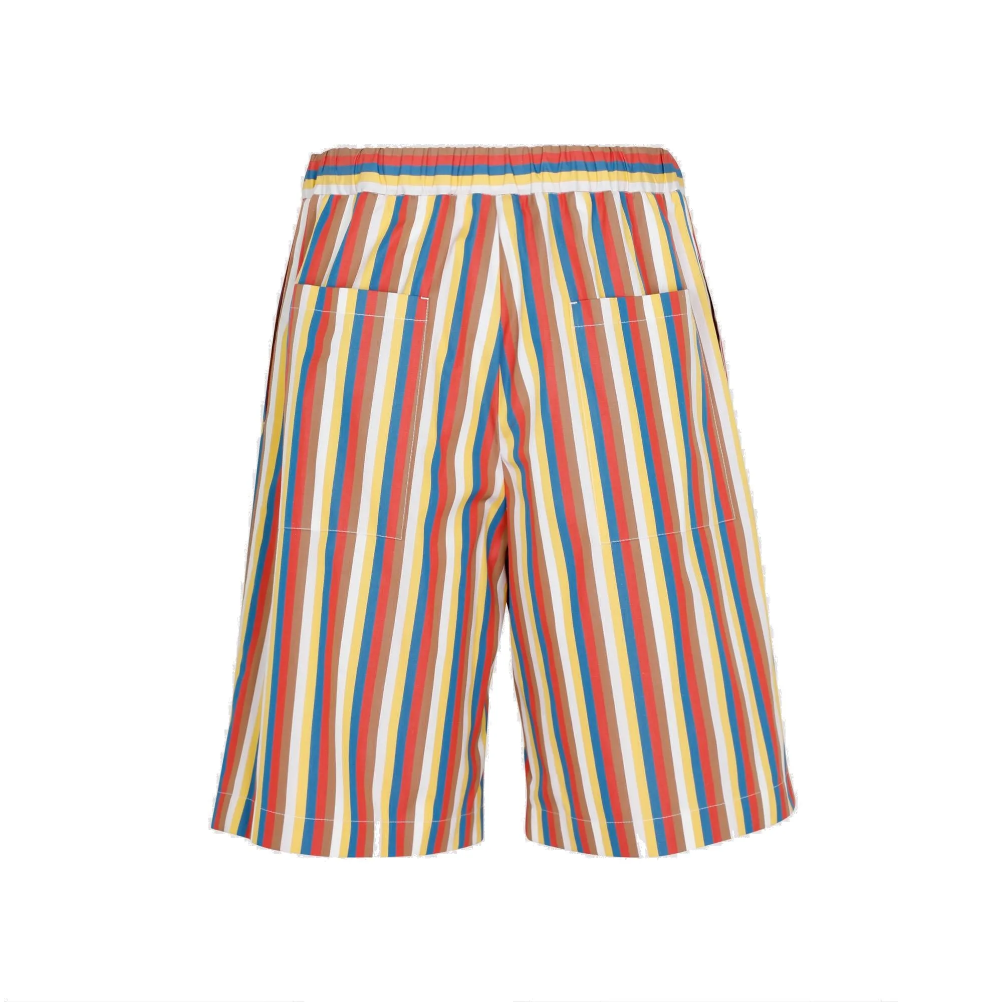 Jil Sander Elastic Waistband Striped Shorts