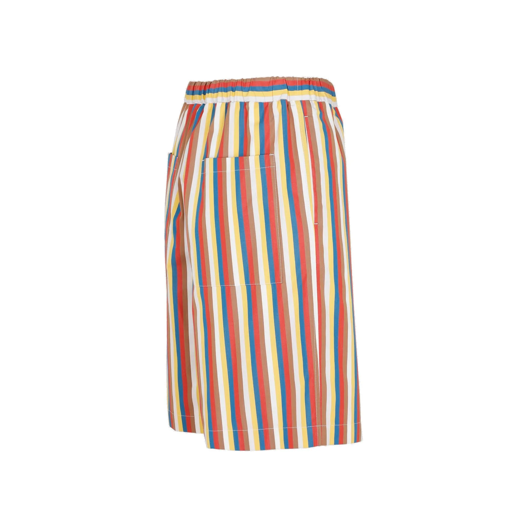 Jil Sander Elastic Waistband Striped Shorts