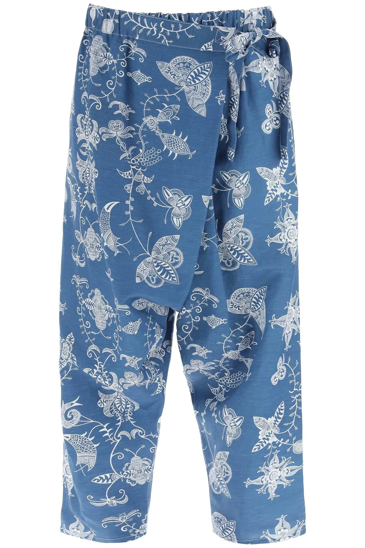 Junya Watanabe Graphic Printed Draped Pants