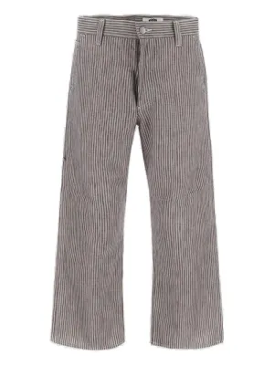 Junya Watanabe Pinstripe Straight Leg Cargo Pants