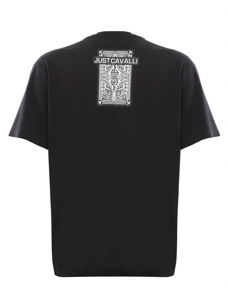 Just Cavalli Graphic Printed Crewneck T-Shirt