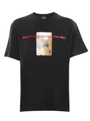 Just Cavalli Graphic Printed Crewneck T-Shirt