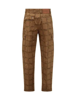 JW Anderson Allover Logo Print Trousers