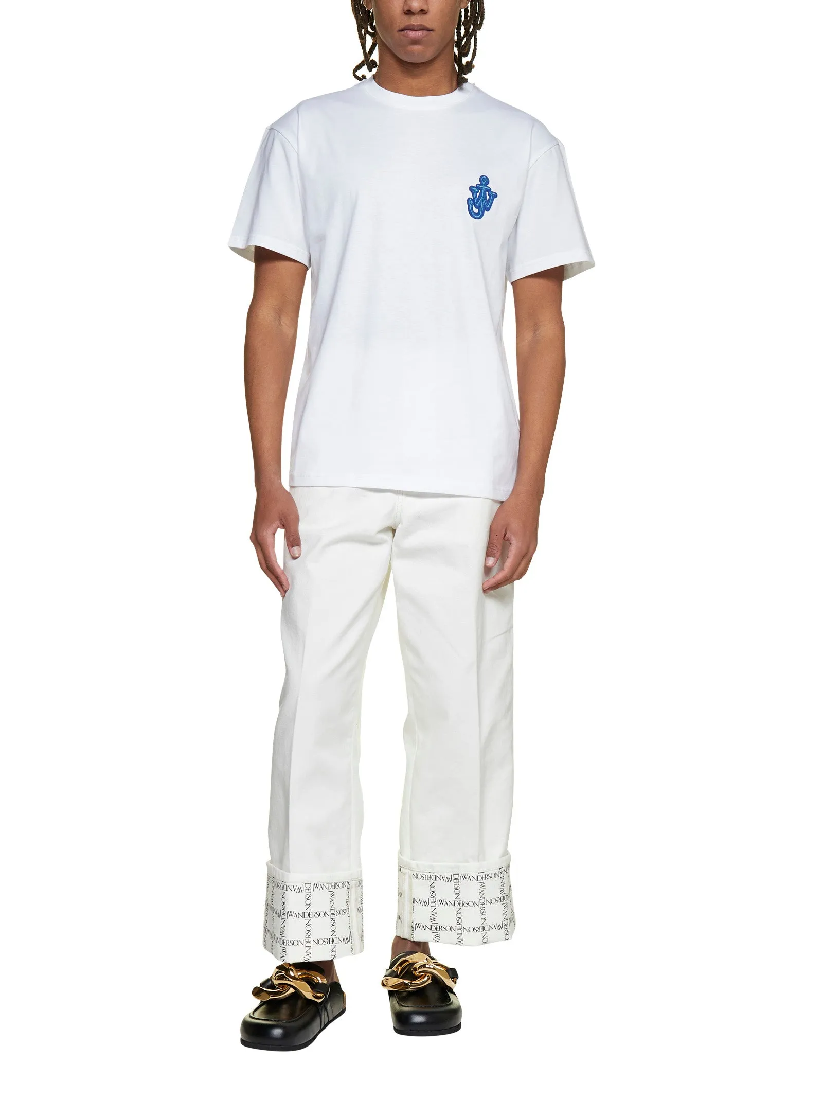 JW Anderson Logo Embroidered Crewneck T-Shirt