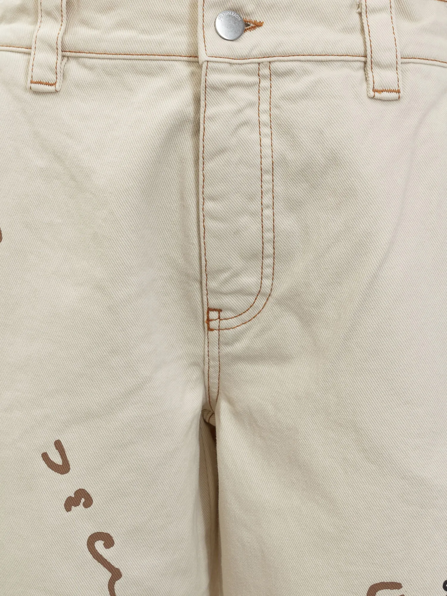 JW Anderson Oscar Wilde Capsule Graffiti Straight Leg Pants