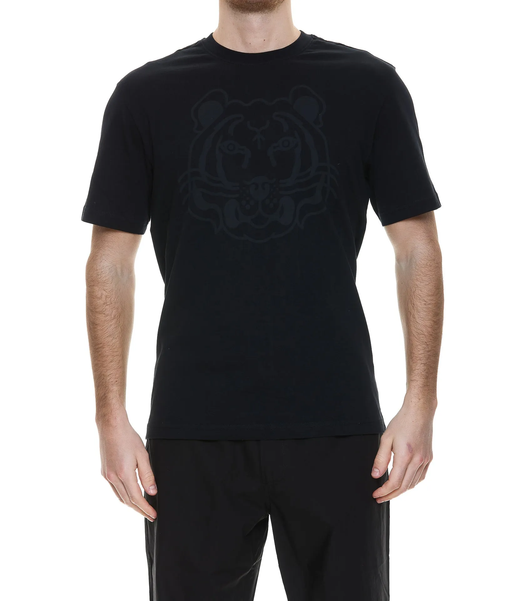 Kenzo Tiger Detailed Crewneck T-Shirt
