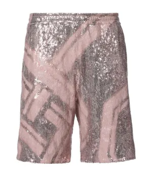 Koch High-Shine Elastic Waist Shorts