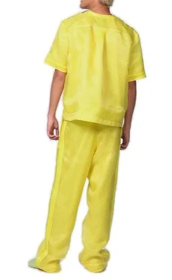 Koch Mesh-Layered Straight-Leg Pants