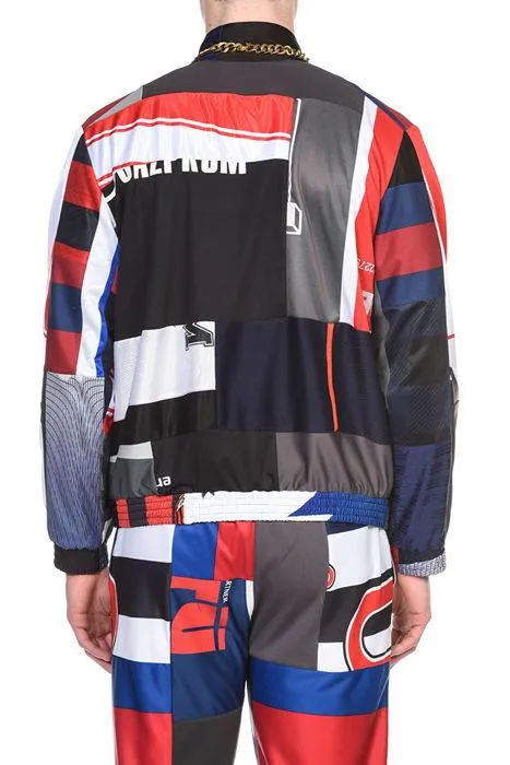 Koch Patchwork Panelled Zip-Up Jacket