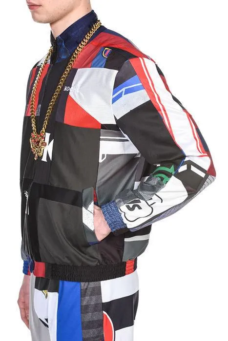 Koch Patchwork Panelled Zip-Up Jacket
