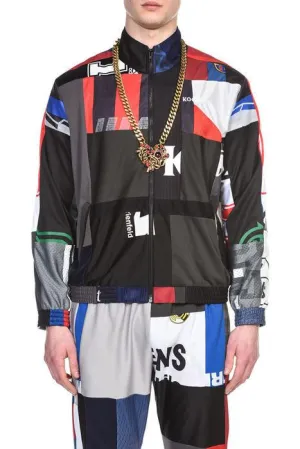 Koch Patchwork Panelled Zip-Up Jacket