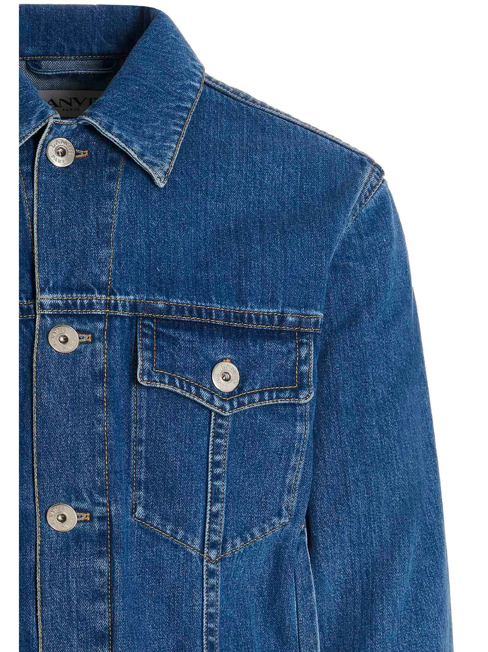 Lanvin Classic Long-Sleeved Denim Jacket