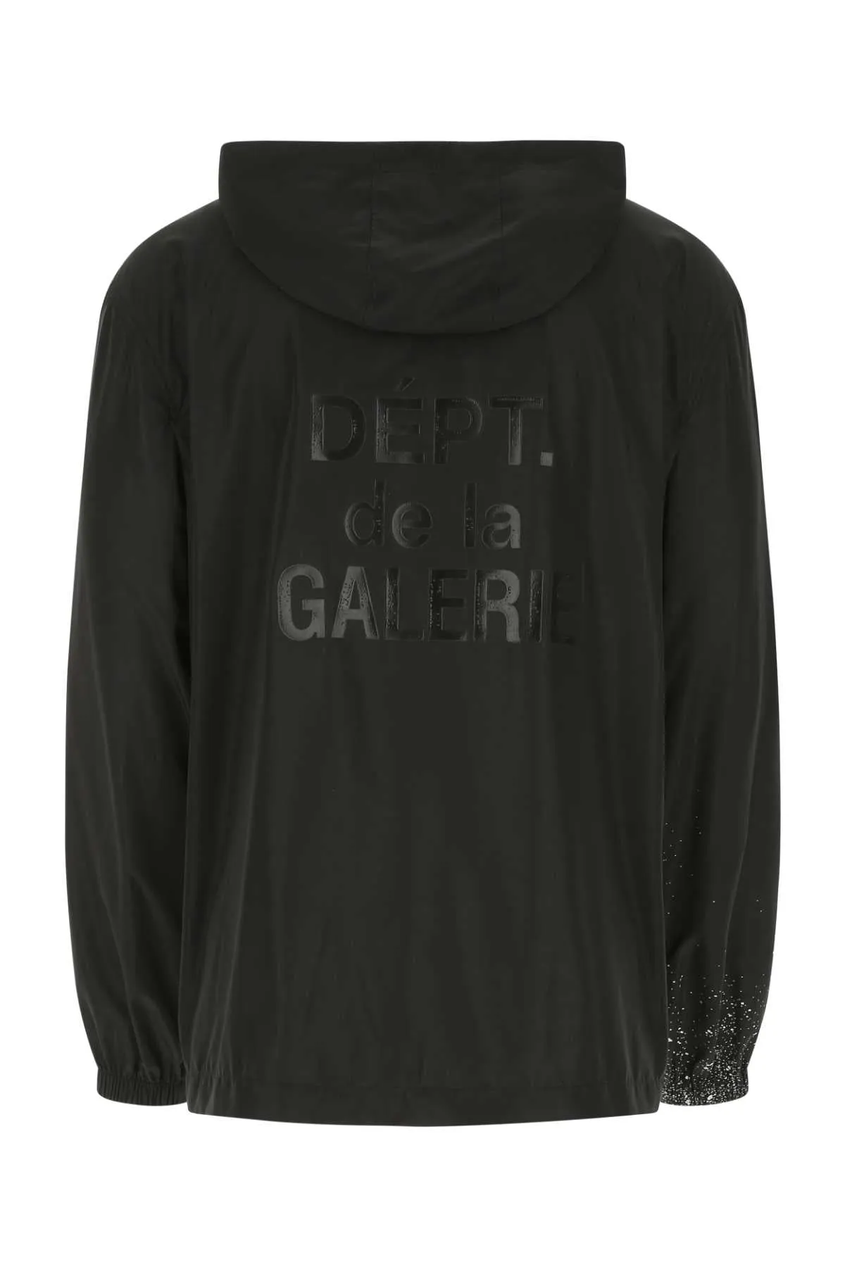 Lanvin Paint Splatter Half-Zip Hooded JAcket