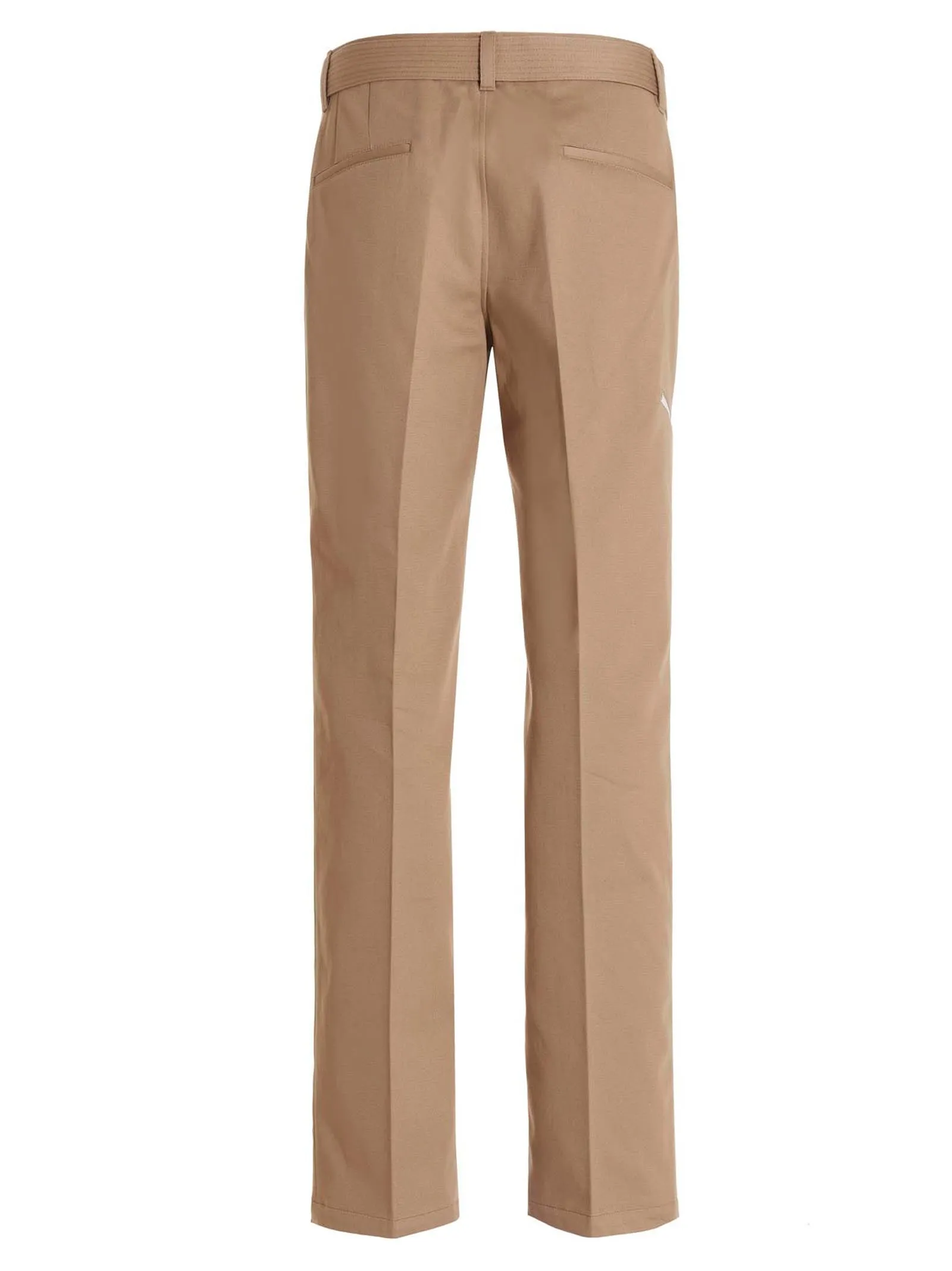 Lanvin Triangle Logo Engraved Straight Cut Pants