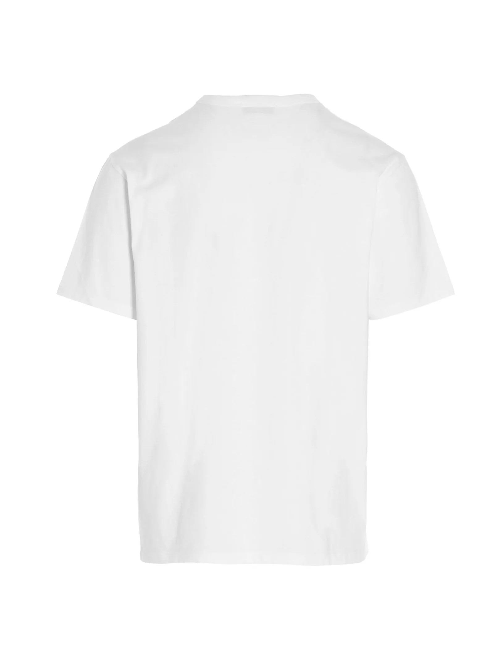 Maison Kitsun Logo Embroidered Crewneck T-Shirt