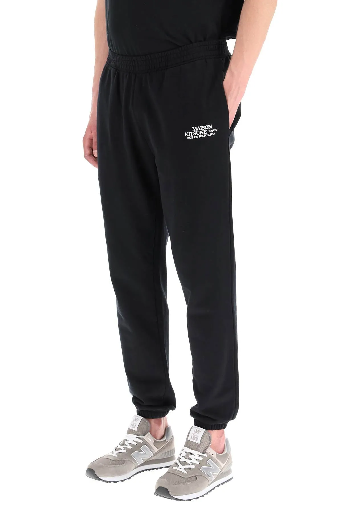Maison Kitsun Logo Printed Jog Pants