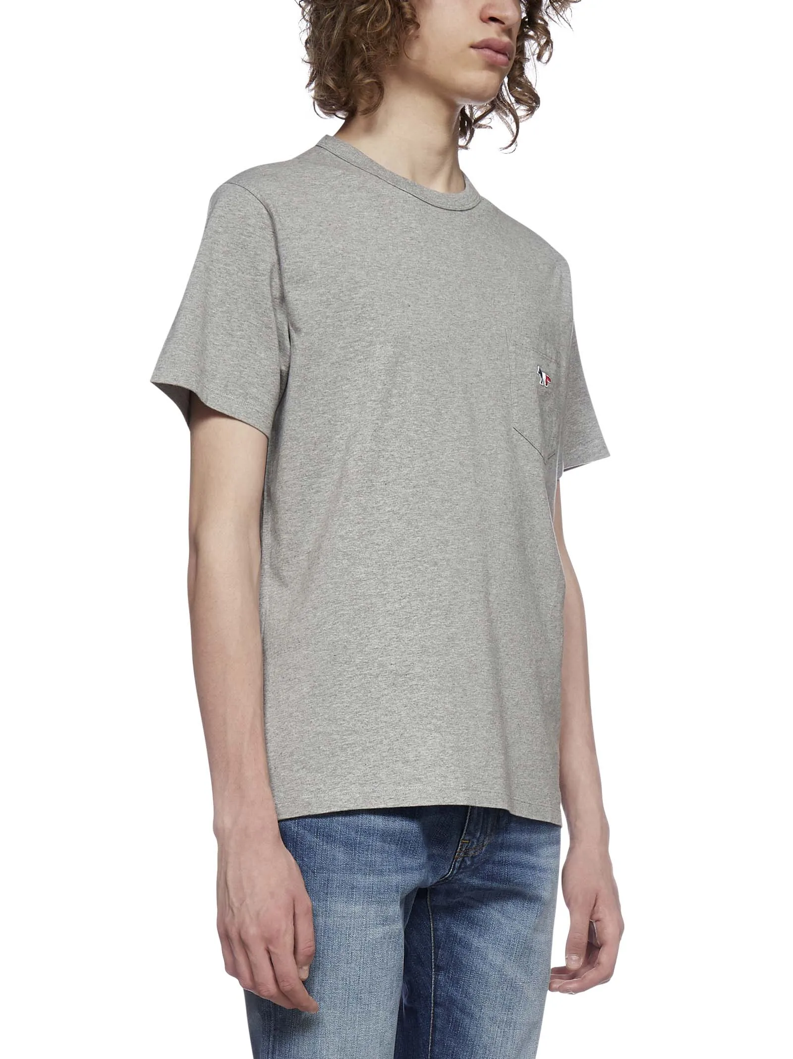 Maison Kitsun Tricolor Fox Patch Pocket T-Shirt