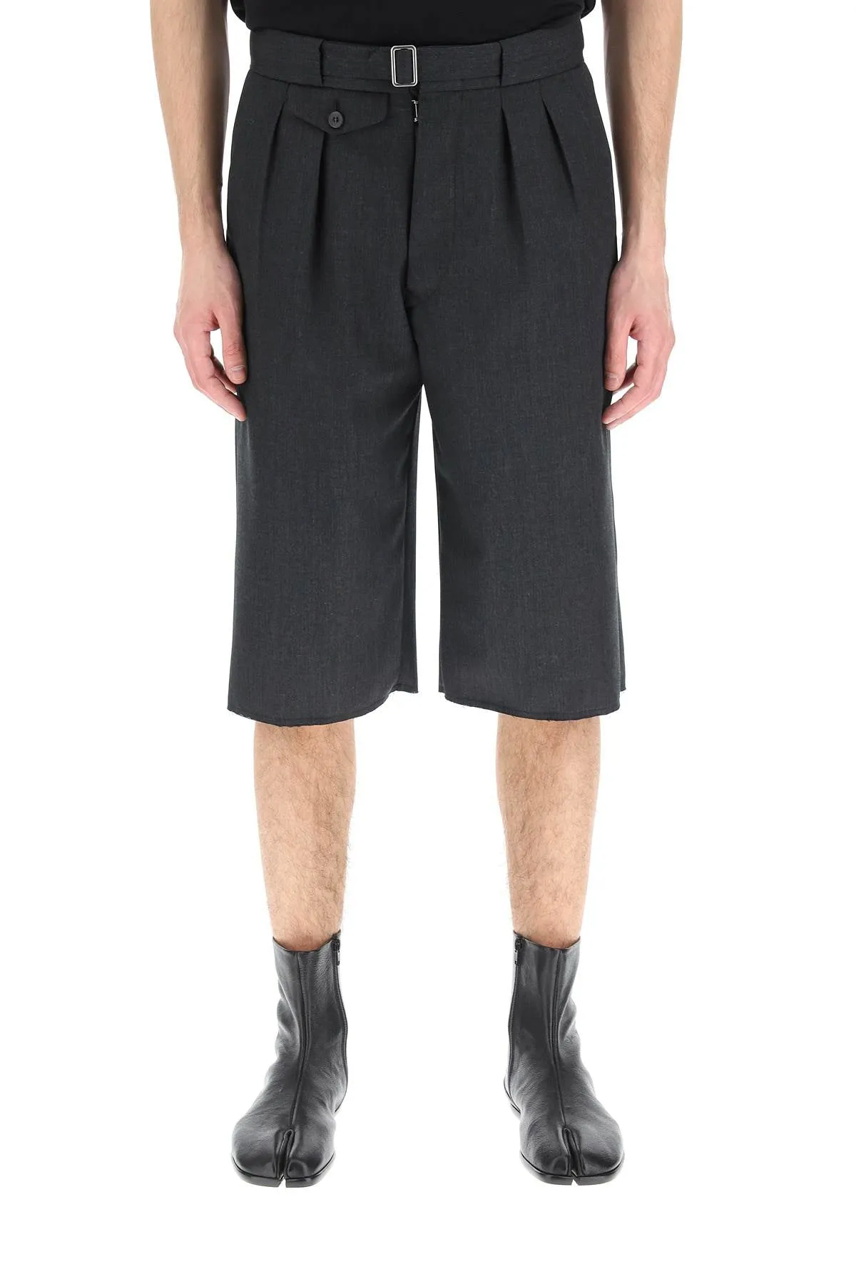 Maison Margiela Belted Waist Knee-Length Shorts