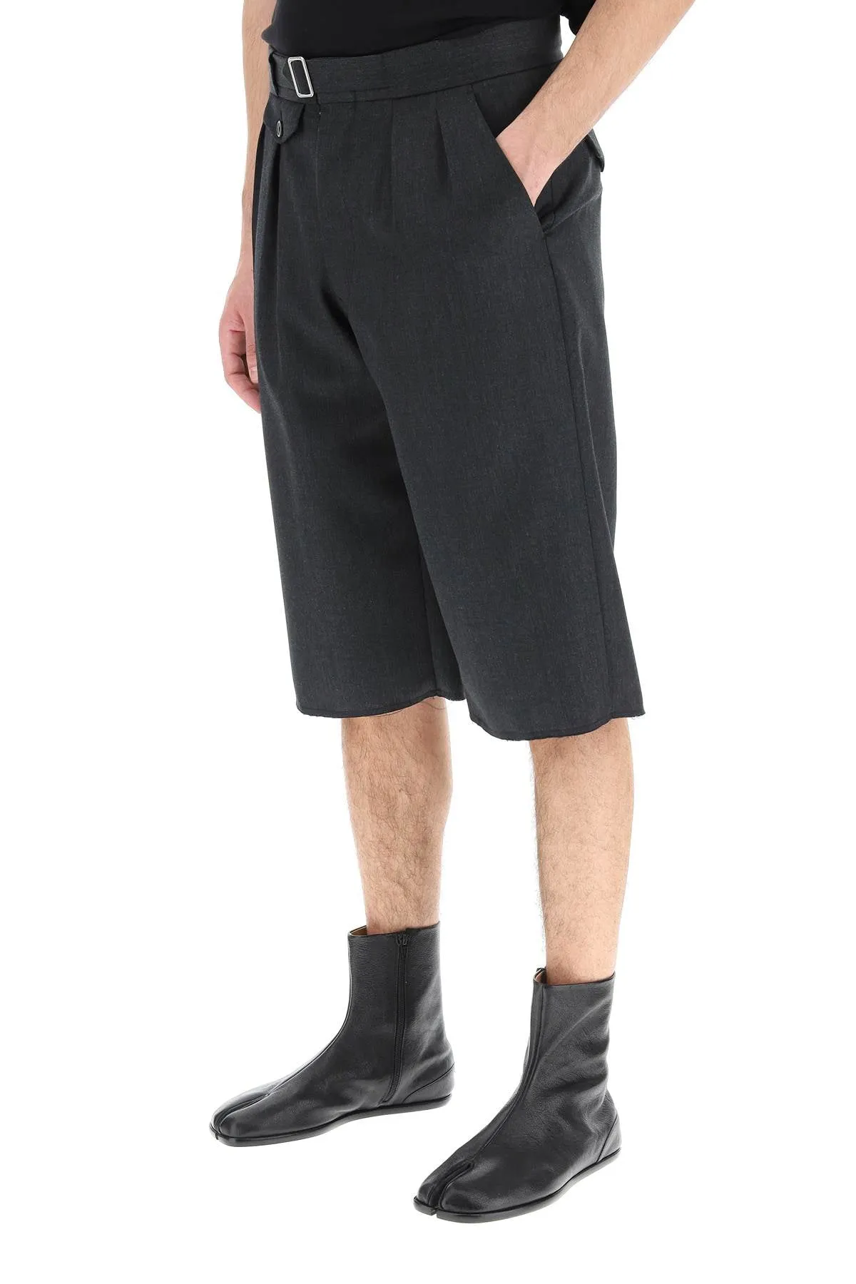 Maison Margiela Belted Waist Knee-Length Shorts