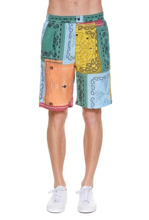 Marcelo Burlon County Of Milan Bandana Print Shorts
