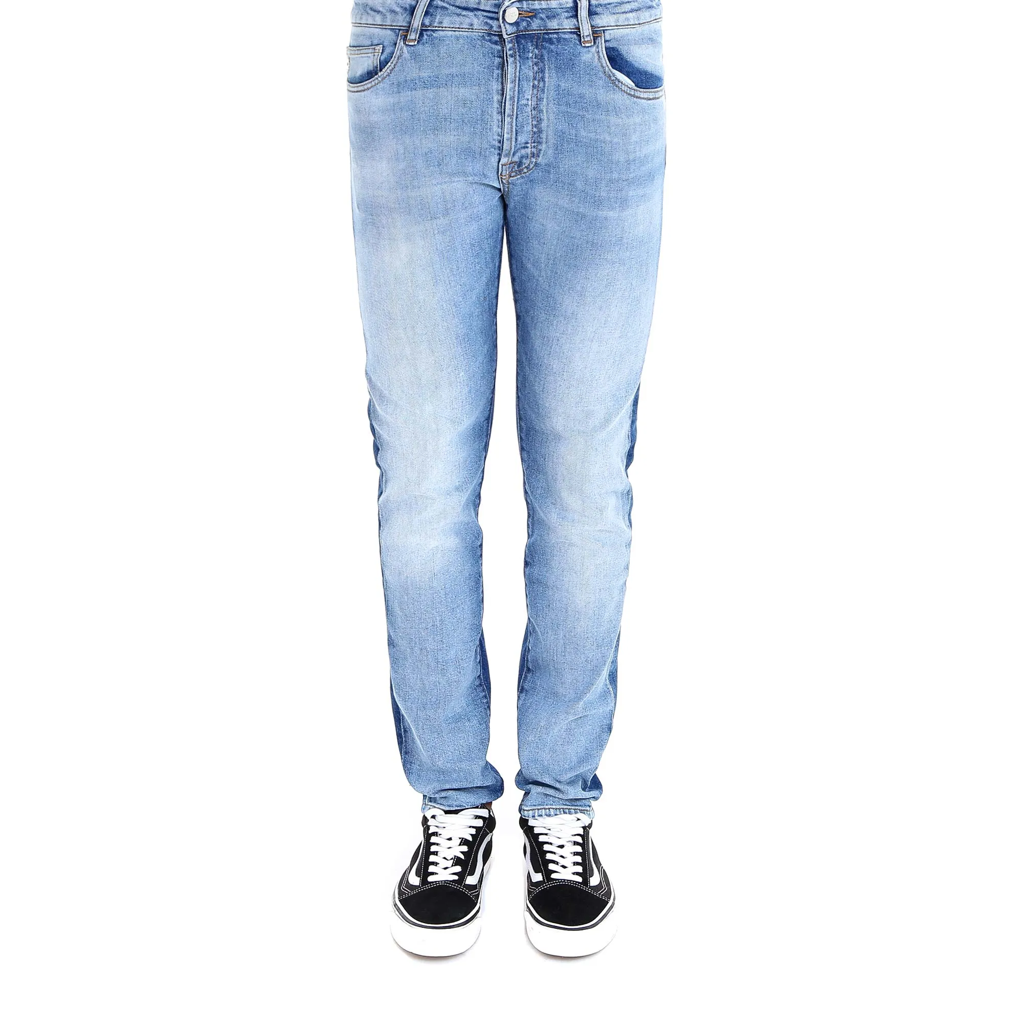 Marcelo Burlon County Of Milan Two-Toned Slim-Fit Jeans
