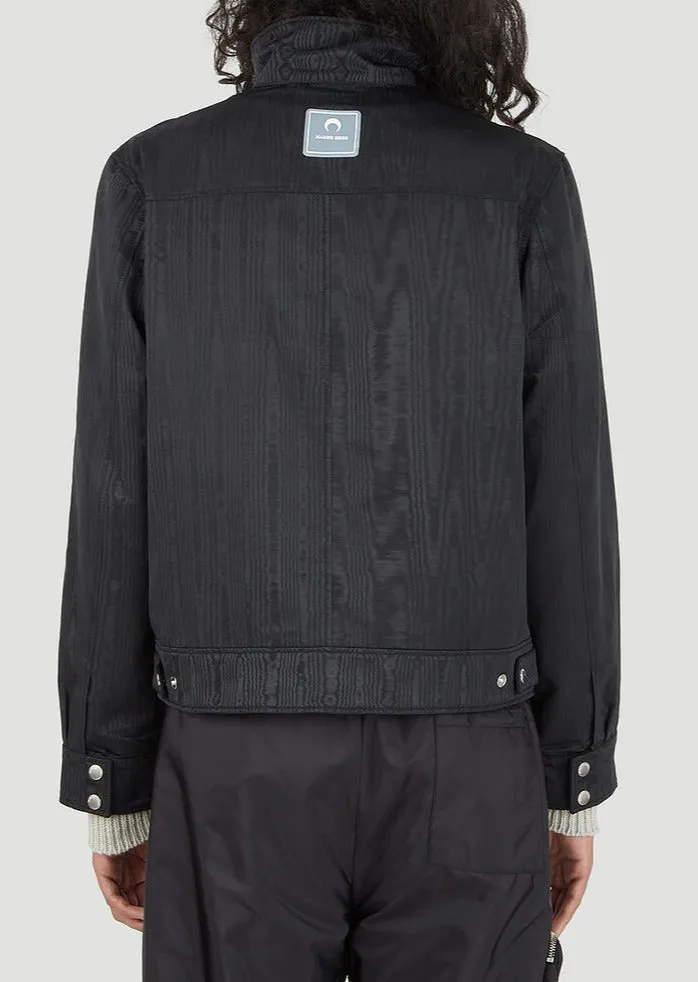 Marine Serre Long Sleeved Zipped Biker Jacket