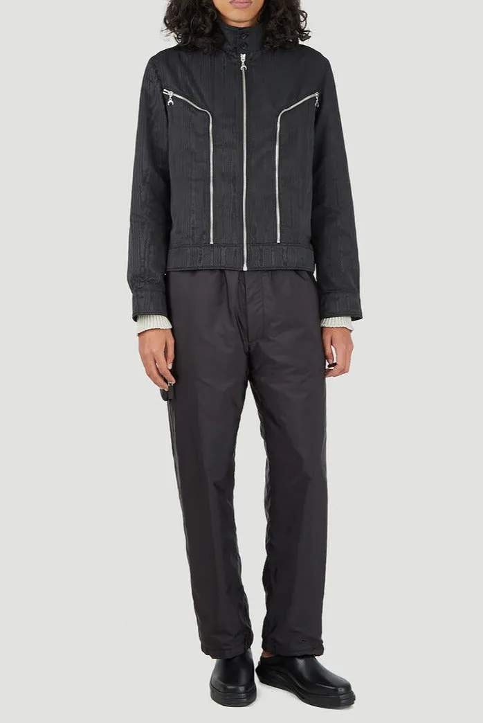 Marine Serre Long Sleeved Zipped Biker Jacket