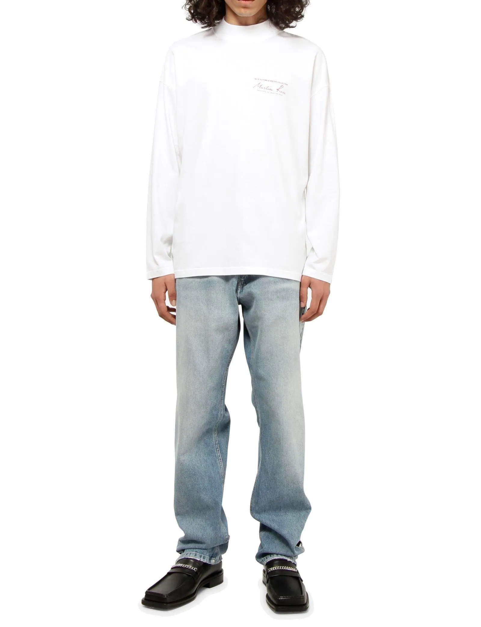 Martine Rose Logo Printed Straight Hem T-Shirt