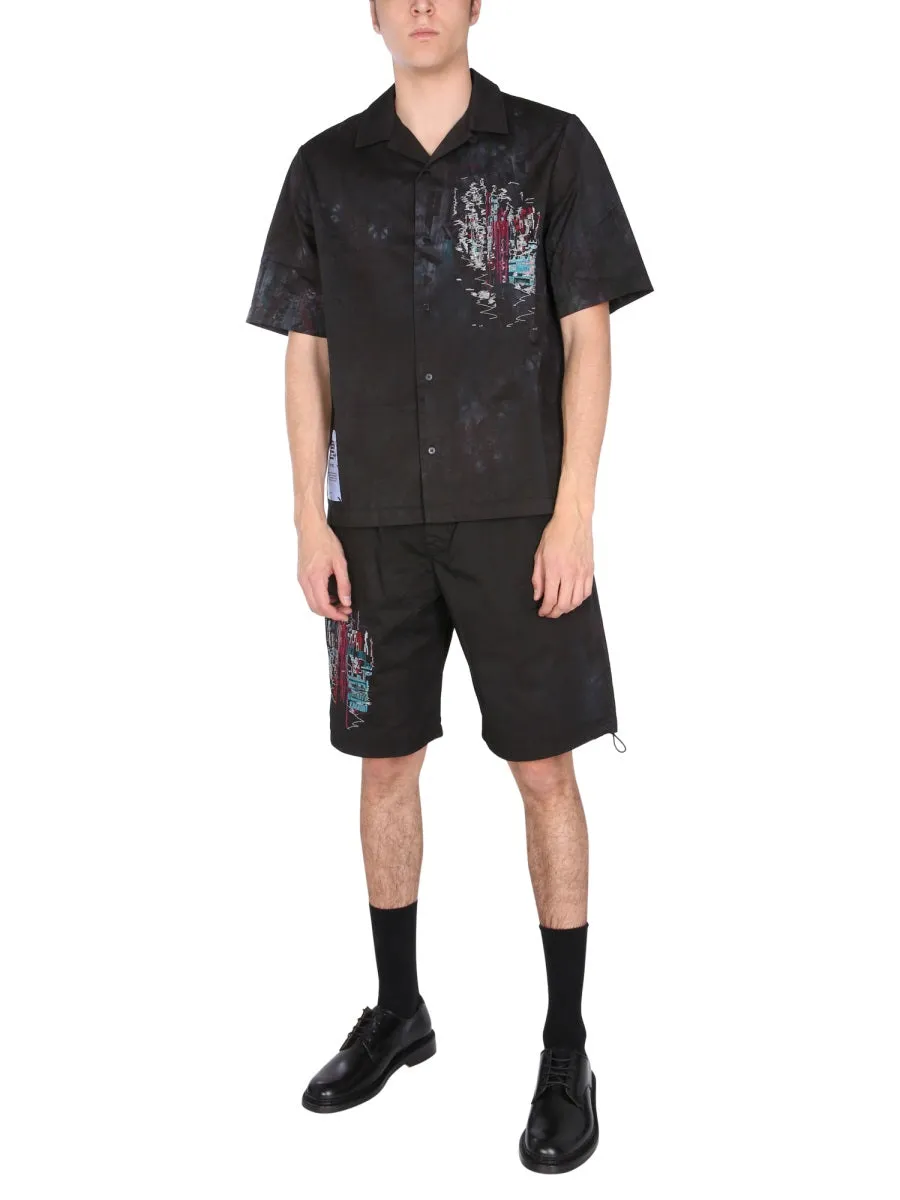 McQ Alexander McQueen Tie-Dyed Bermuda Shorts