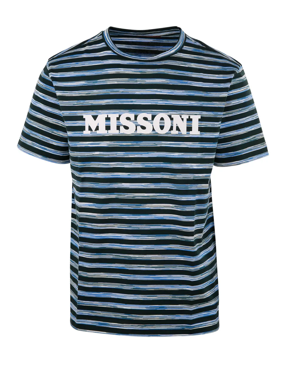 Missoni Striped Logo Printed Crewneck T-Shirt