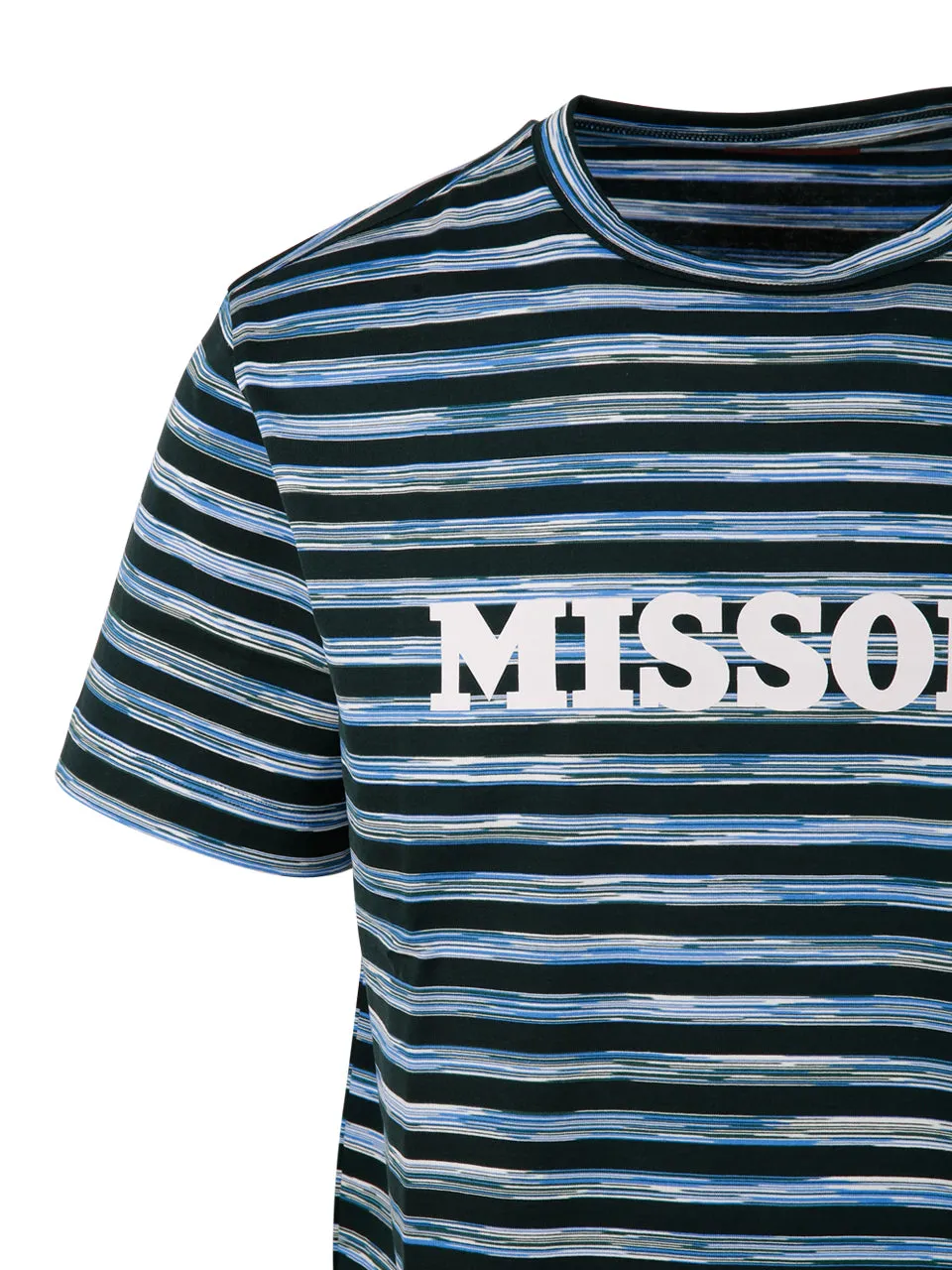 Missoni Striped Logo Printed Crewneck T-Shirt