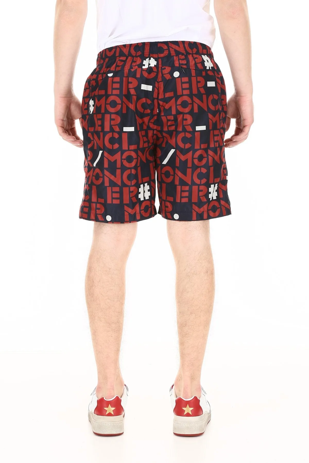 Moncler 1952 Allover Logo Shorts