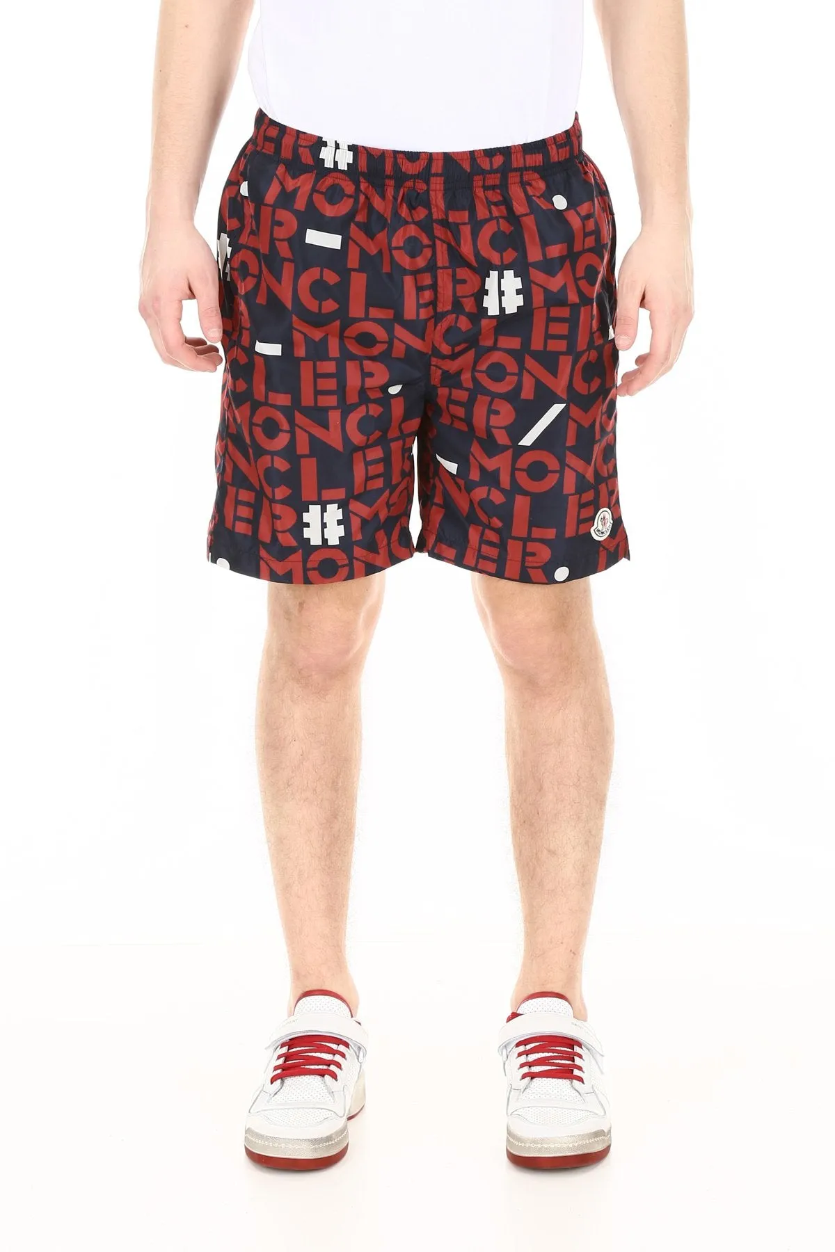 Moncler 1952 Allover Logo Shorts