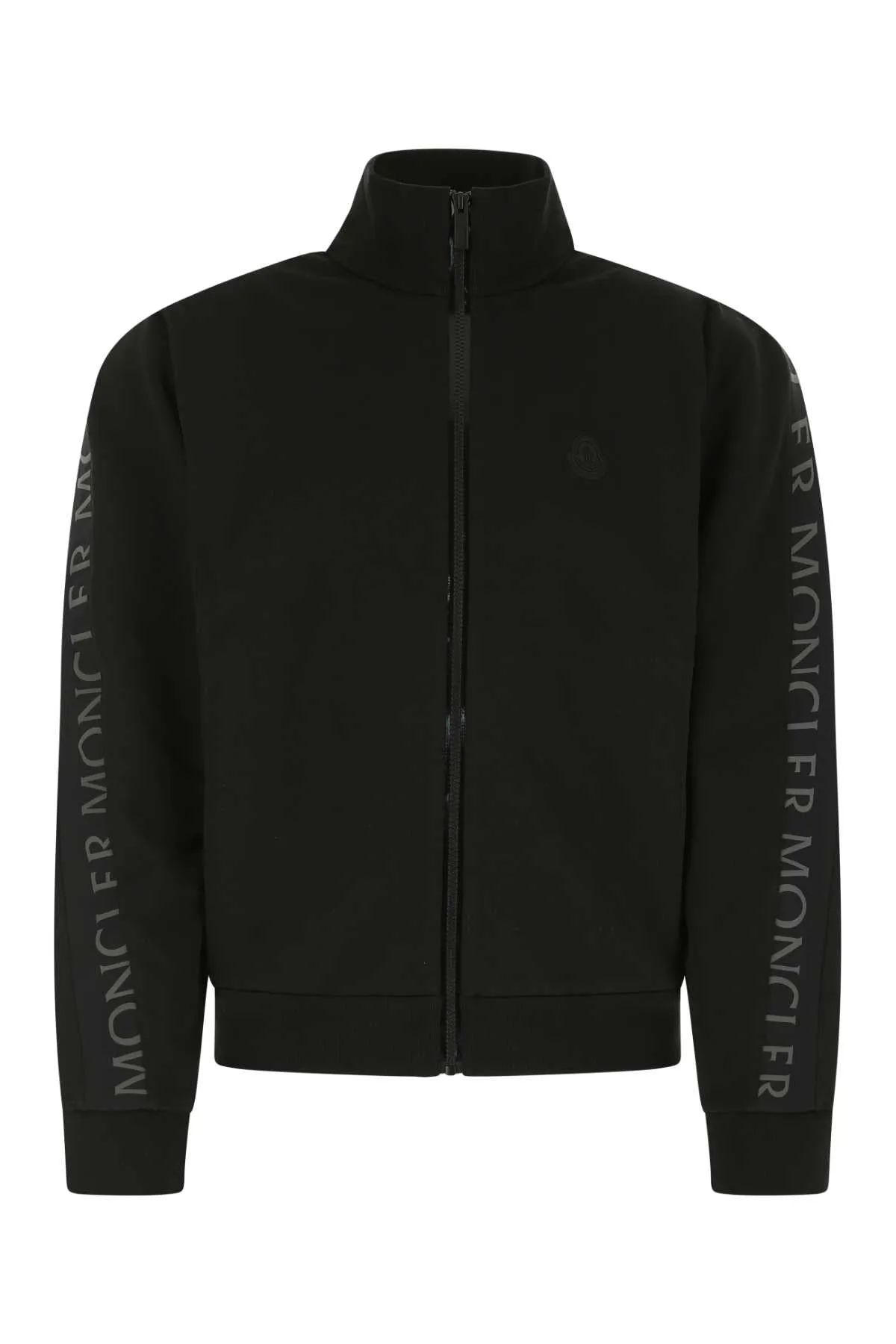 Moncler Logo Printed High-Neck Zipped Jacket
