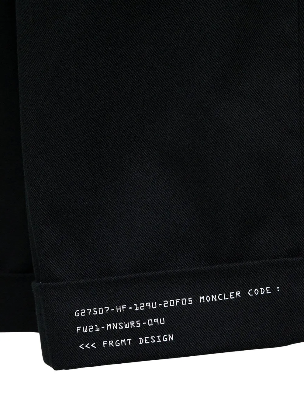 Moncler X Fragment Hiroshi Fujiwara Logo Printed Sweat Shorts