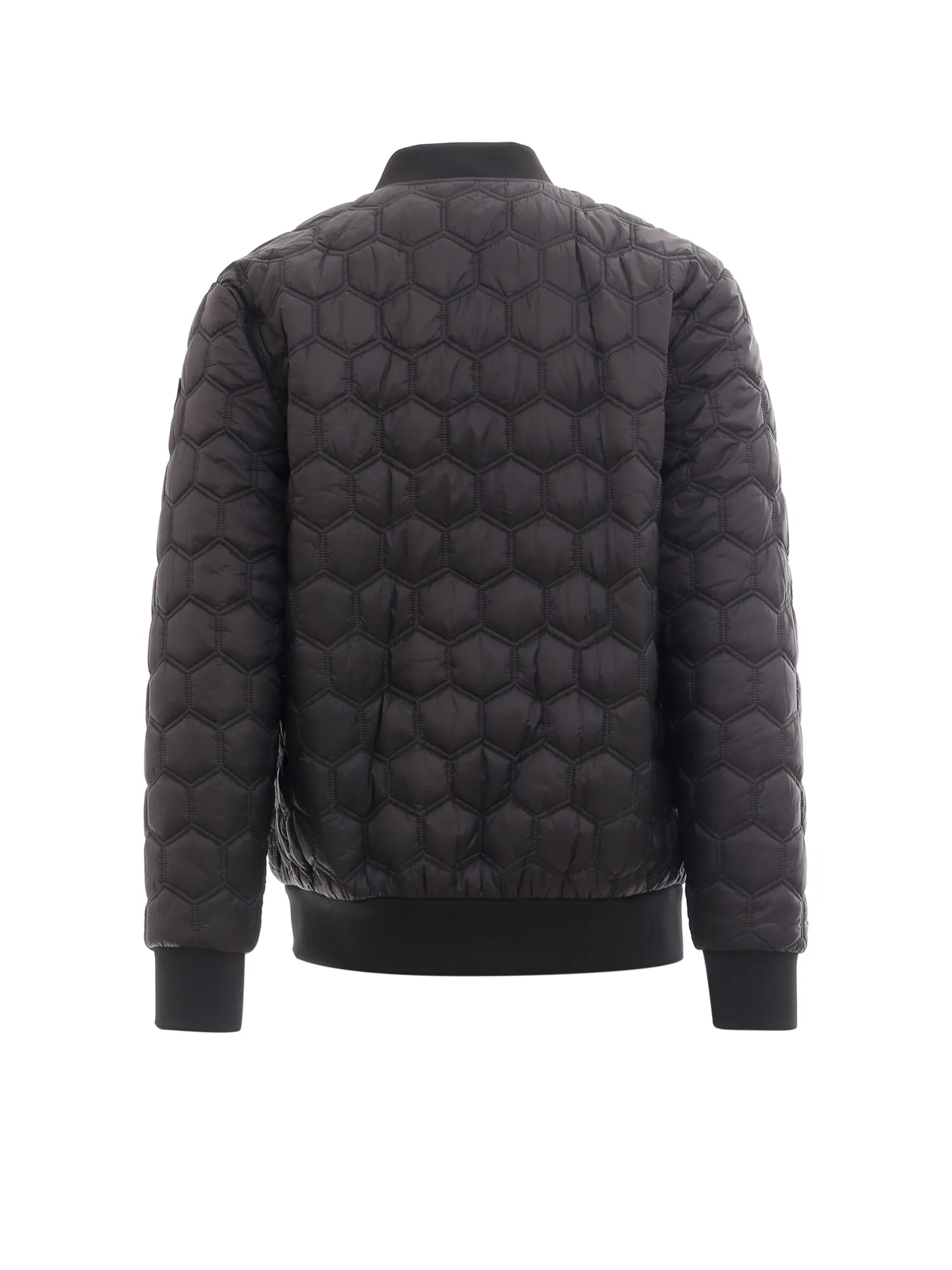 Moose Knuckles Honeycomb Quilted Zip-Up Jacket