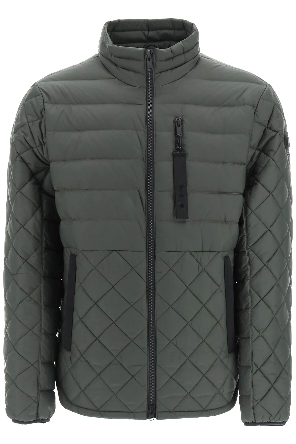 Moose Knuckles Quilted High Neck Zipped Jacket