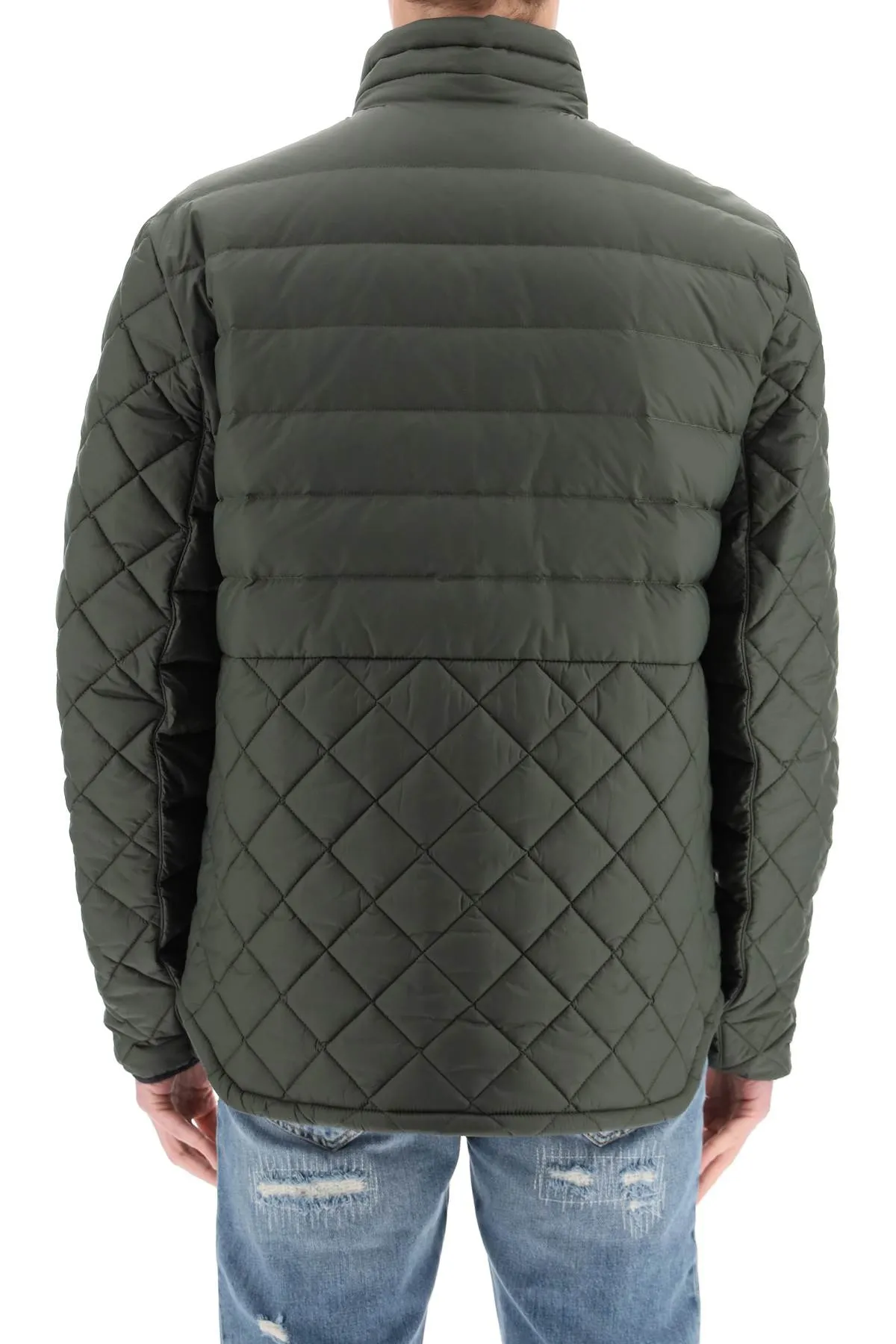 Moose Knuckles Quilted High Neck Zipped Jacket