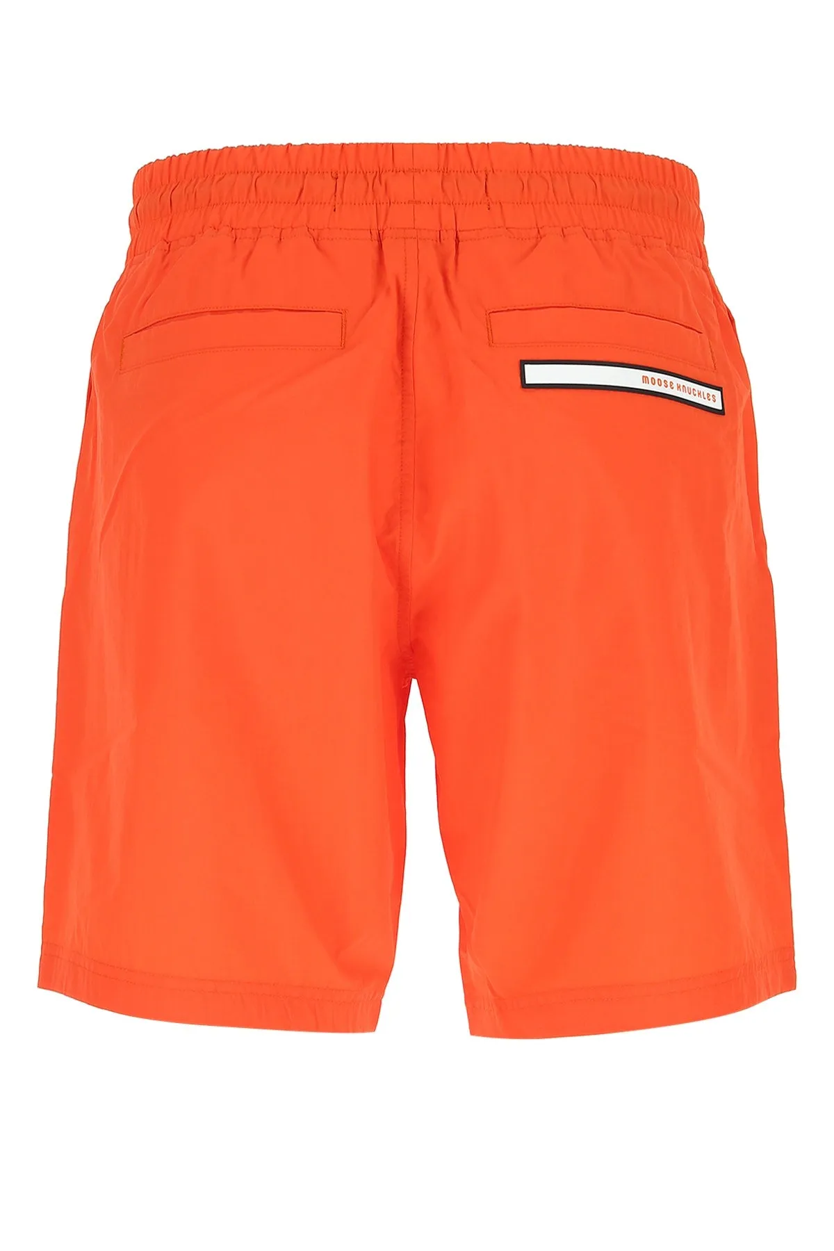 Moose Knuckles Supergrass Logo Plaque Shorts