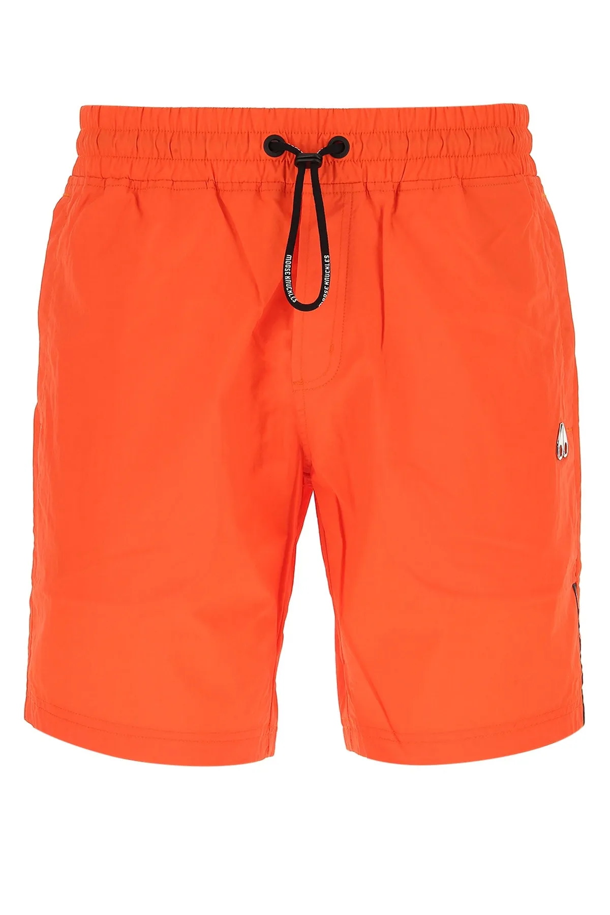 Moose Knuckles Supergrass Logo Plaque Shorts