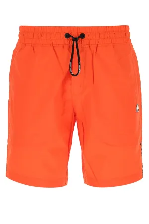 Moose Knuckles Supergrass Logo Plaque Shorts