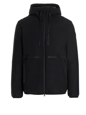 Moose Knuckles Zip-Up Drawstring Hooded Jacket