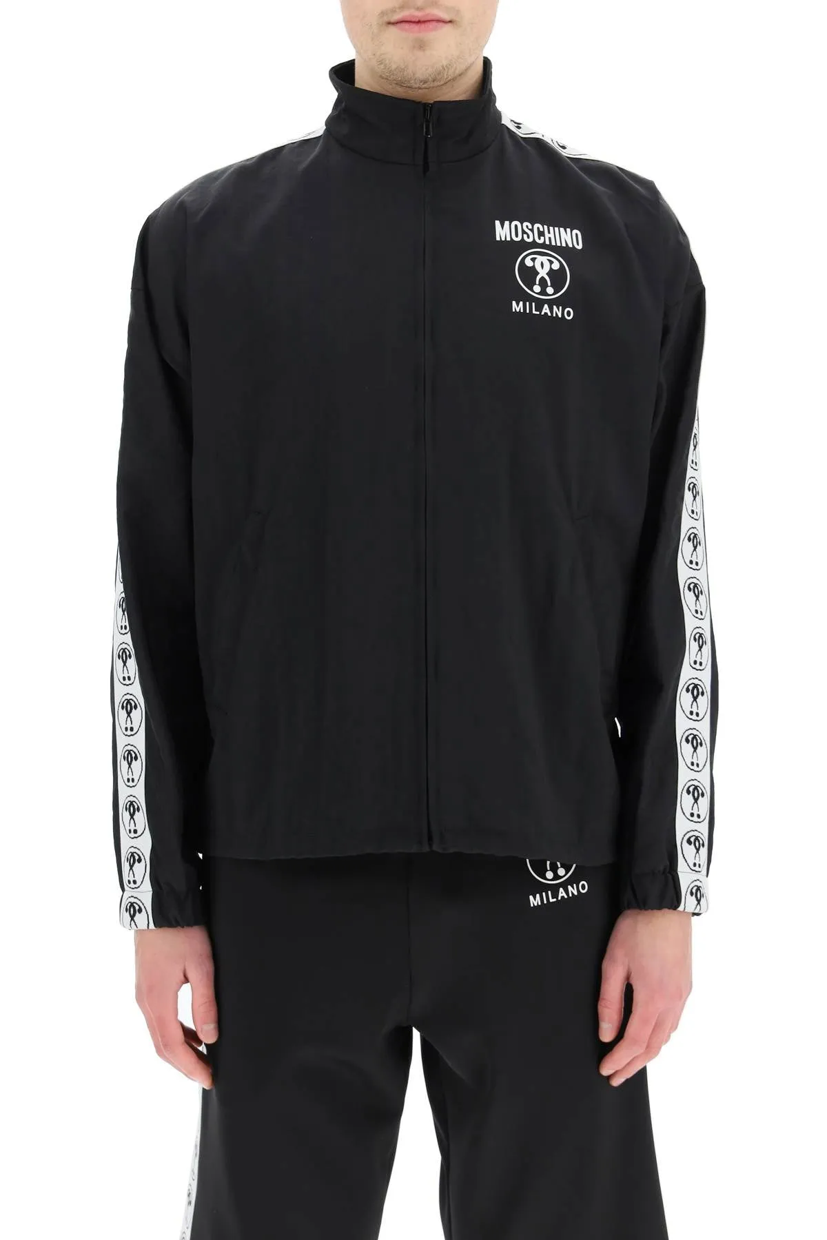 Moschino Double Question Mark Zipped Jacket