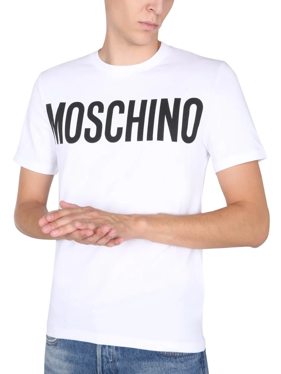 Moschino Logo Print Crewneck T-Shirt
