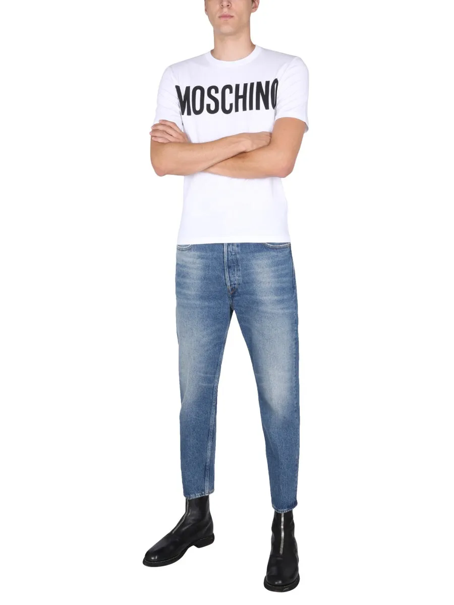 Moschino Logo Print Crewneck T-Shirt