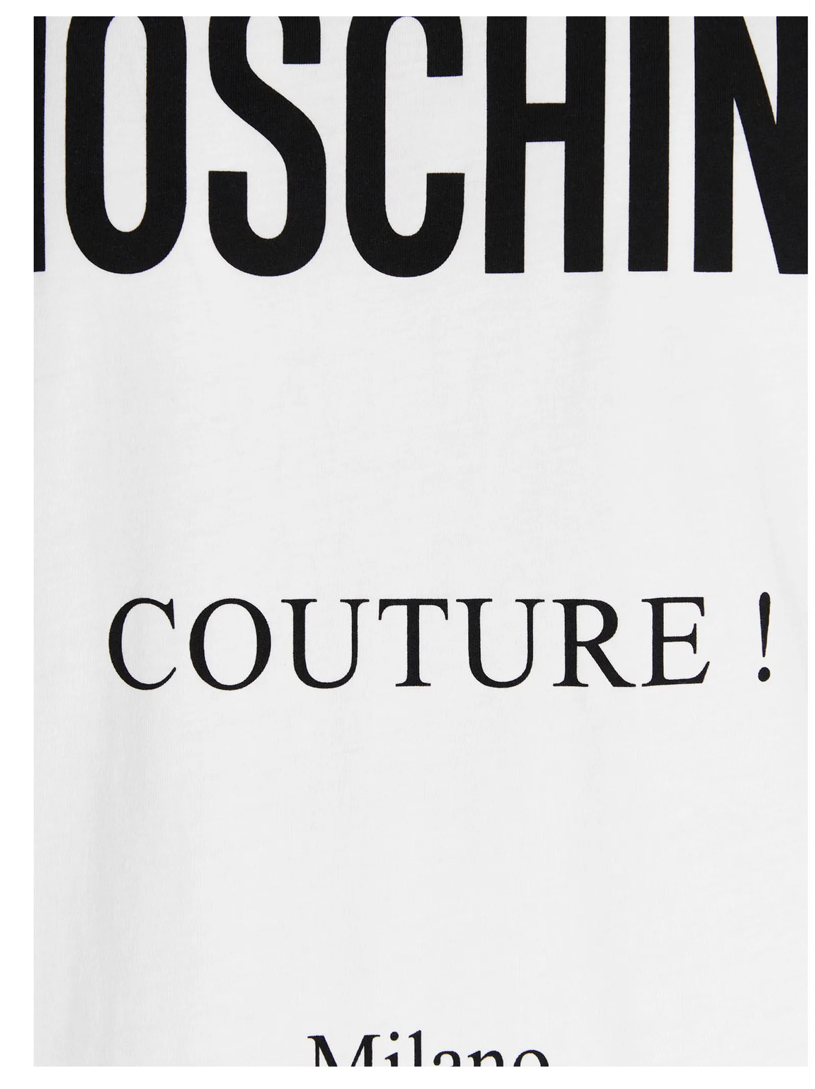 Moschino Logo Printed Crewneck T-Shirt