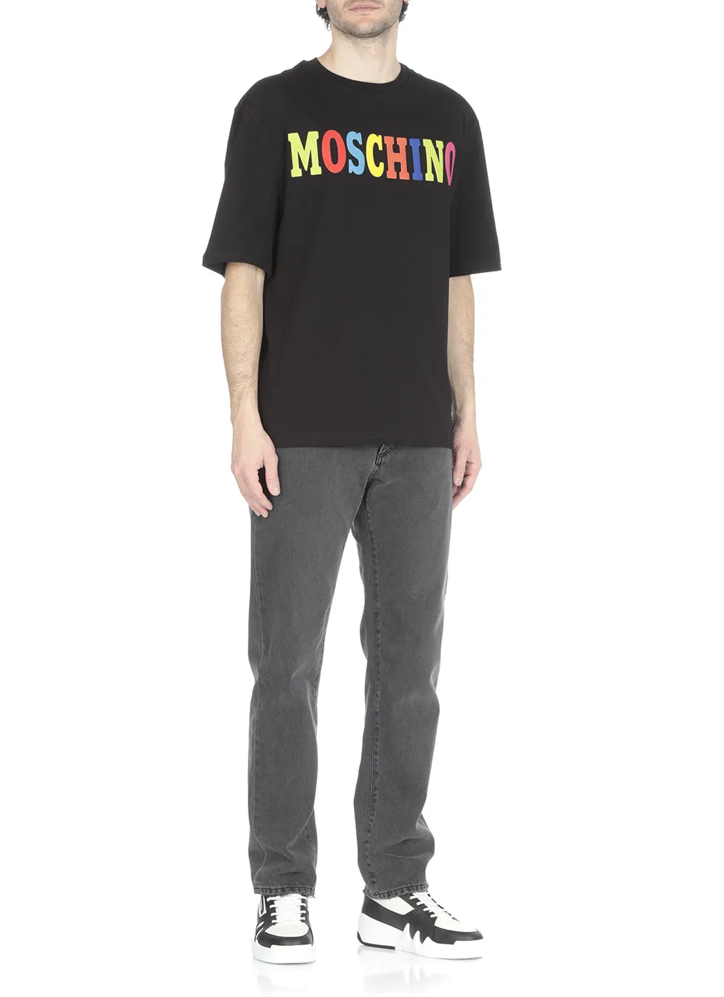 Moschino Logo Printed Crewneck T-Shirt