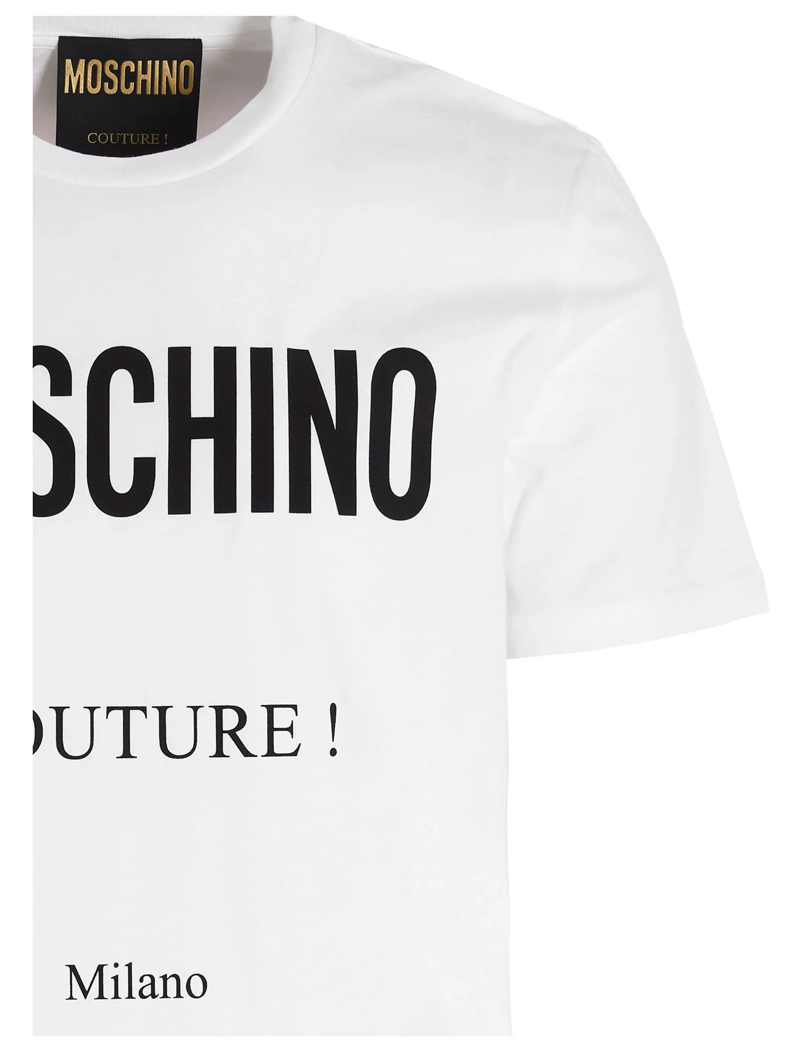 Moschino Logo Printed Crewneck T-Shirt